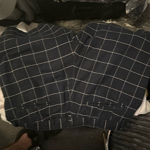 Blue and white graph shorts